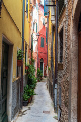 Tellaro is one of the most beautiful towns in Italy. Ancient towns on the Ligurian coast of Italy.