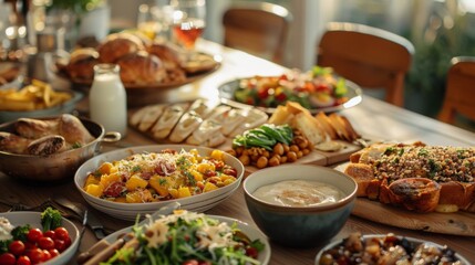 Fototapeta premium Festive Family Feast