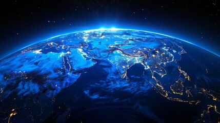 Fototapeta premium Earth at Night from Space