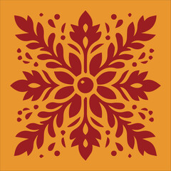 Beautiful vector graphic floral pattern design