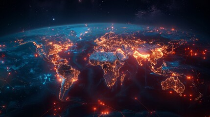 Global Network at Night
