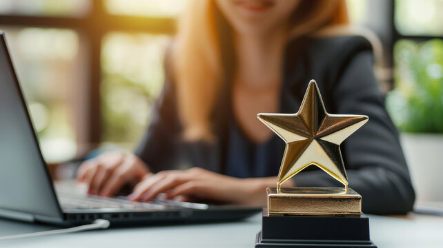 Employee of the month, rewarding personnel who reach sales targets, Achieving company goals, Star employee