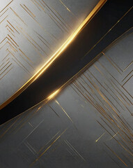 Obraz premium Banner of minimalist HD quality, featuring a modern abstract light silver background vector. Elegant in design, accentuated with a graceful golden line, perfect for sophisticated visual presentations