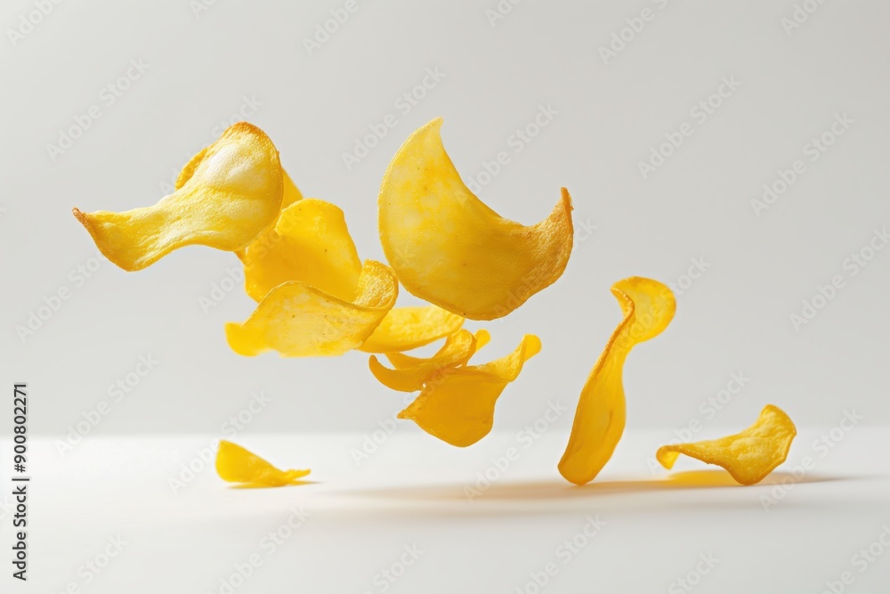 Sticker potato chips falling over