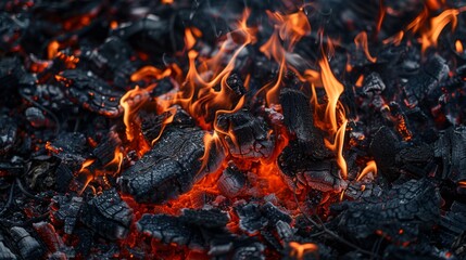 Burning Embers and Flames