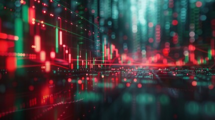 Fototapeta premium Stock Market Data Visualization