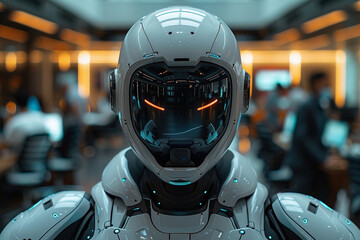 Fototapeta premium ai robot android