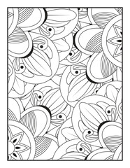 Mandala Coloring Book For Adult. Mandala Coloring Book. Seamless vector pattern. Black and white linear drawing. coloring page for children and adults. Mandala Coloring Pages.