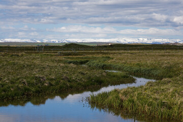 landscape with river and sky