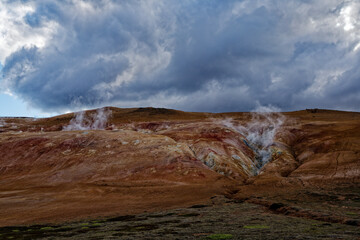 landscape of the volcano