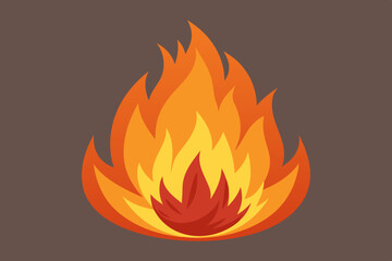 Fire image vector art illustration