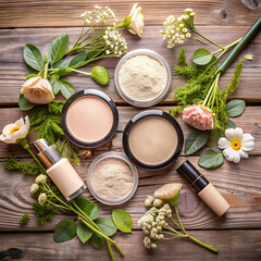 Mockup template beauty cosmetics products