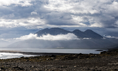 lake and mountains