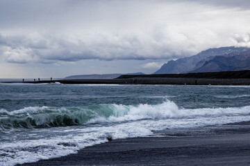 storm over the sea