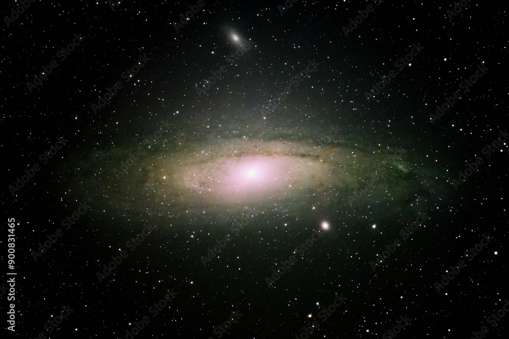 Wall mural the andromeda galaxy in the constellation andromeda. the andromeda galaxy, also known as messier 31 