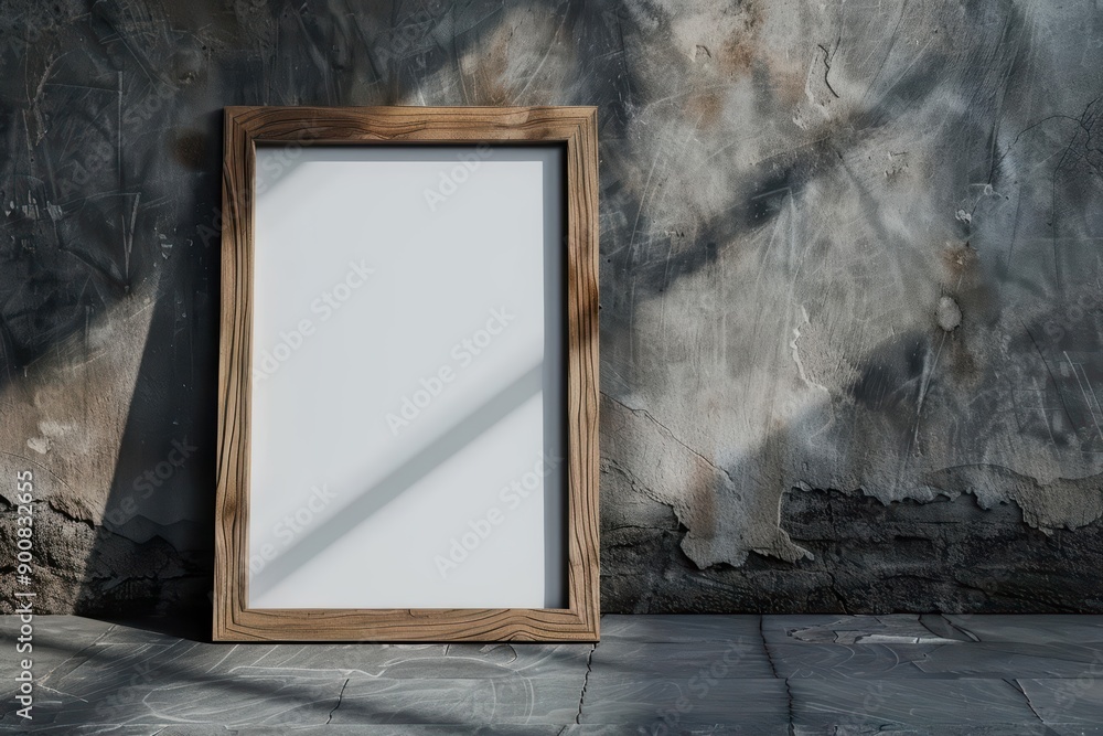 Poster ultramodern empty advertise blank advertise frame rustic style background in a supernatural scene wi