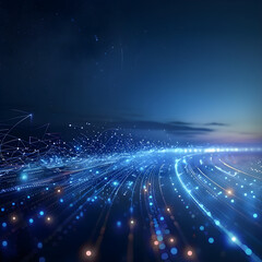 futuristic technology landscape, abstract digital background, vibrant visual patterns, high-tech aesthetics, data visualization imagery, appealing for tech industries, ideal for marketing