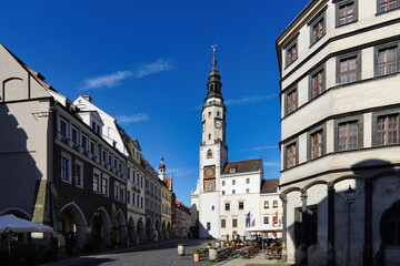 The historic Untermarkt in the old town of Goerlitz.