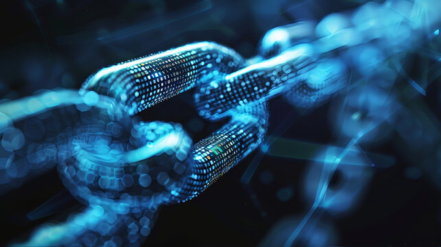 Blockchain data technology security concept, chain of custody, dap, weakness and strength, data innovation, data integrity conccept, cryptocurrency digital data integration concept