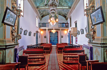 Inside the Church of Our Lady of the Carmo, built between 1760 and 1784, the church houses a...