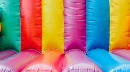 Bouncy rubber jumping castle house wallpaper background