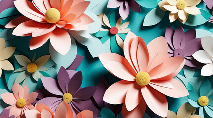 Obraz premium a 3d flower collage