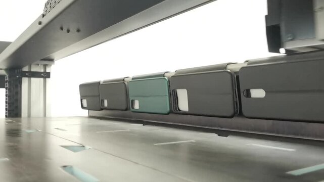 A modern digital large-format UV printer prints images on smartphone cases. UV pinning is the process of applying a dose of low intensity ultraviolet light to a UV curable ink