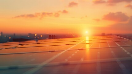 Fototapeta premium Solar panels on houses roofs wallpaper background