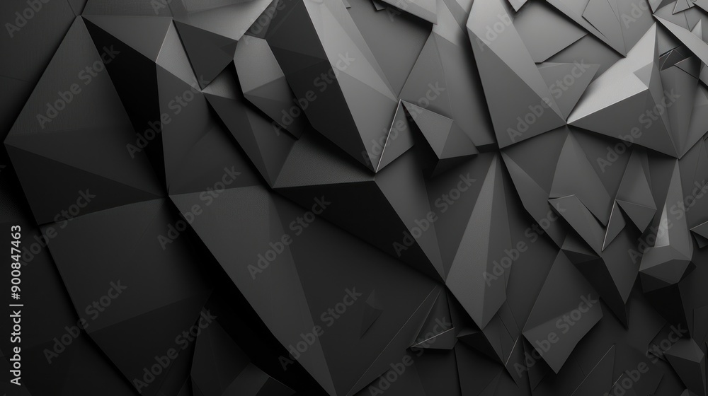 Poster black white dark gray abstract background. geometric pattern shape. line triangle polygon angle. gra