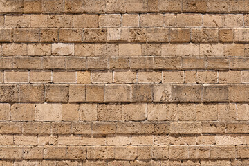 Ancient Greek stone wall texture background.