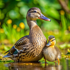 Elegant Mallard Duck Silhouettes: Art and Design Inspiration