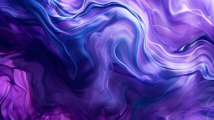 Obraz premium Detailed Close-up of Paint Swirls with Ultraviolet and Purple Hues