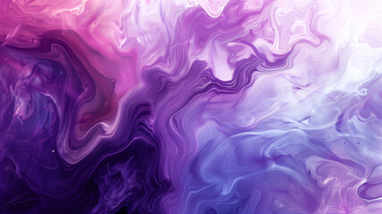 Fototapeta premium Detailed Close-up of Paint Swirls with Ultraviolet and Violet Hues