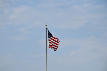 American Flag on a Flagpole