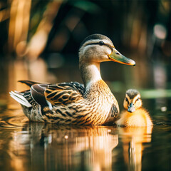 Elegant Mallard Duck Silhouettes: Art and Design Inspiration