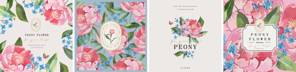 art, background, beautiful, border, botanical, bouquet, bud, card, decor, design, elegance, elegant, fabric, floral, flower, flyer, frame, garden, gentle, greeting card, illustration, invitation, © Ardea-studio