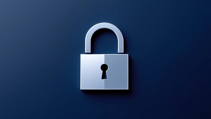 Fototapeta premium Fraud Prevention: Digital Padlock in Cyber Security