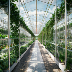 High-Tech Greenhouse with Smart Irrigation and Automated Crop Management: Farmers Using Smart Devices for Efficient Monitoring and Management