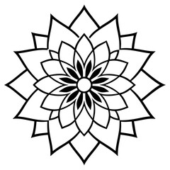 mandala flower vector