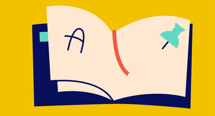 School Book Banner Card Poster