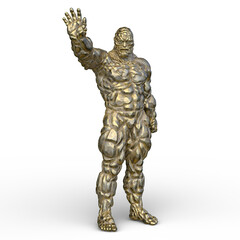 岩石モンスター　3DCGレンダリング