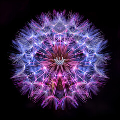 Captivating Display of Colorful Illuminated Patterns Against Dark Background in Urban Night Setting