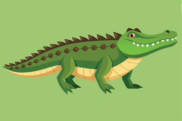 Crocodile Animal isolated flat vector illustration 