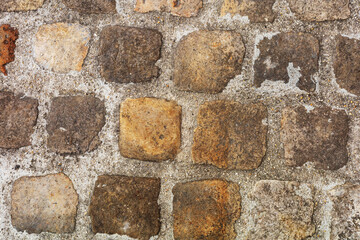 Weathered Stone Cobblestone Pathway at Chateau de Fontainebleau