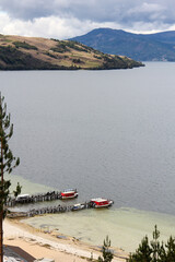 5 mayo 2024 Municipio Tota Sogamoso Boyacá Colombia: Laguna más grande de Colombia Laguna de Tota...