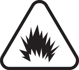 Illustration of the Explosion Hazard Location Icon 