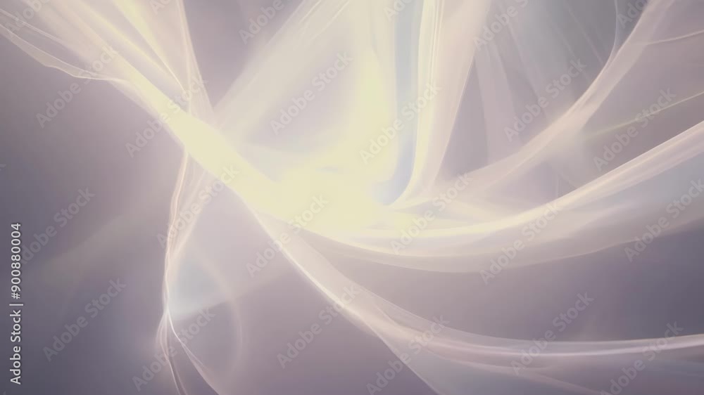 Poster soft ethereal layers of light playfully distort and warp drawing the viewer into a dreamlike world o