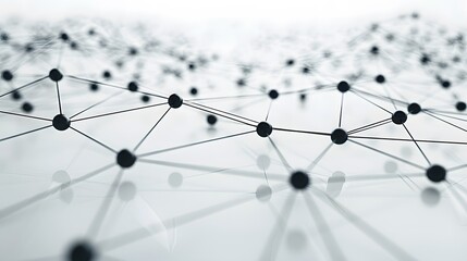 Interconnected World. Abstract network showcasing connections in a digital era