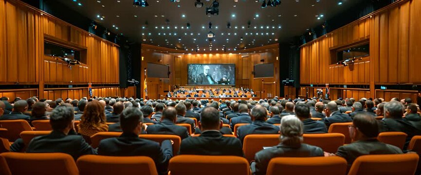 people at the conference hall