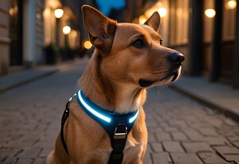 Illuminated Dog Collar for Night Safety | Pet Fashion Accessory